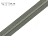 1 m metallisierter Reißverschluss grauoliv-silber breit inkl. 3 Schieber