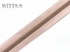 1 m metallisierter Reißverschluss cameo (pastell rosa)-kupfer/rose gold breit inkl. 3 Schieber