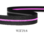 Endlosreißverschluss schwarz-pink schmal ab 10cm (ohne Zipper)