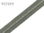 1 m metallisierter Reißverschluss grauoliv-silber breit inkl. 3 Schieber
