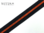 1 m Reißverschluss schwarz-orange breit inkl. 3 Schieber