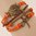 Armband Eule Libelle Kreuz Leder 18-22cm einstellbar in orange